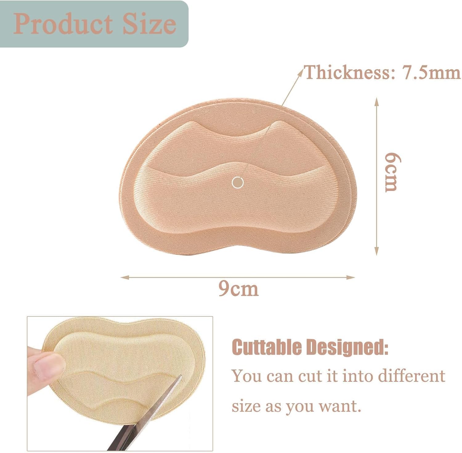 4 paires coussinet talon chaussure, Protege talon chaussure pour homme et femme, Inserts de talons pour l'arrière du talon, Amélioration du... - 2
