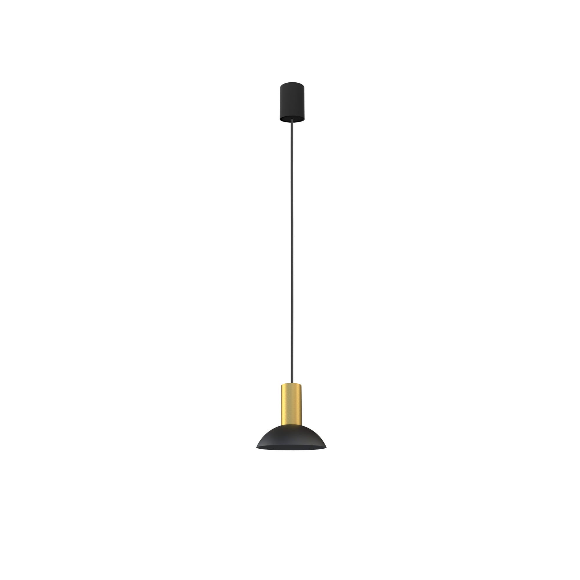 Lampa wisząca Hermanos mosiądz-czarna 1xGU10x10W wym: 130 x 15,5 x 6,5 cm mosiądz Nowodvorski Lighting