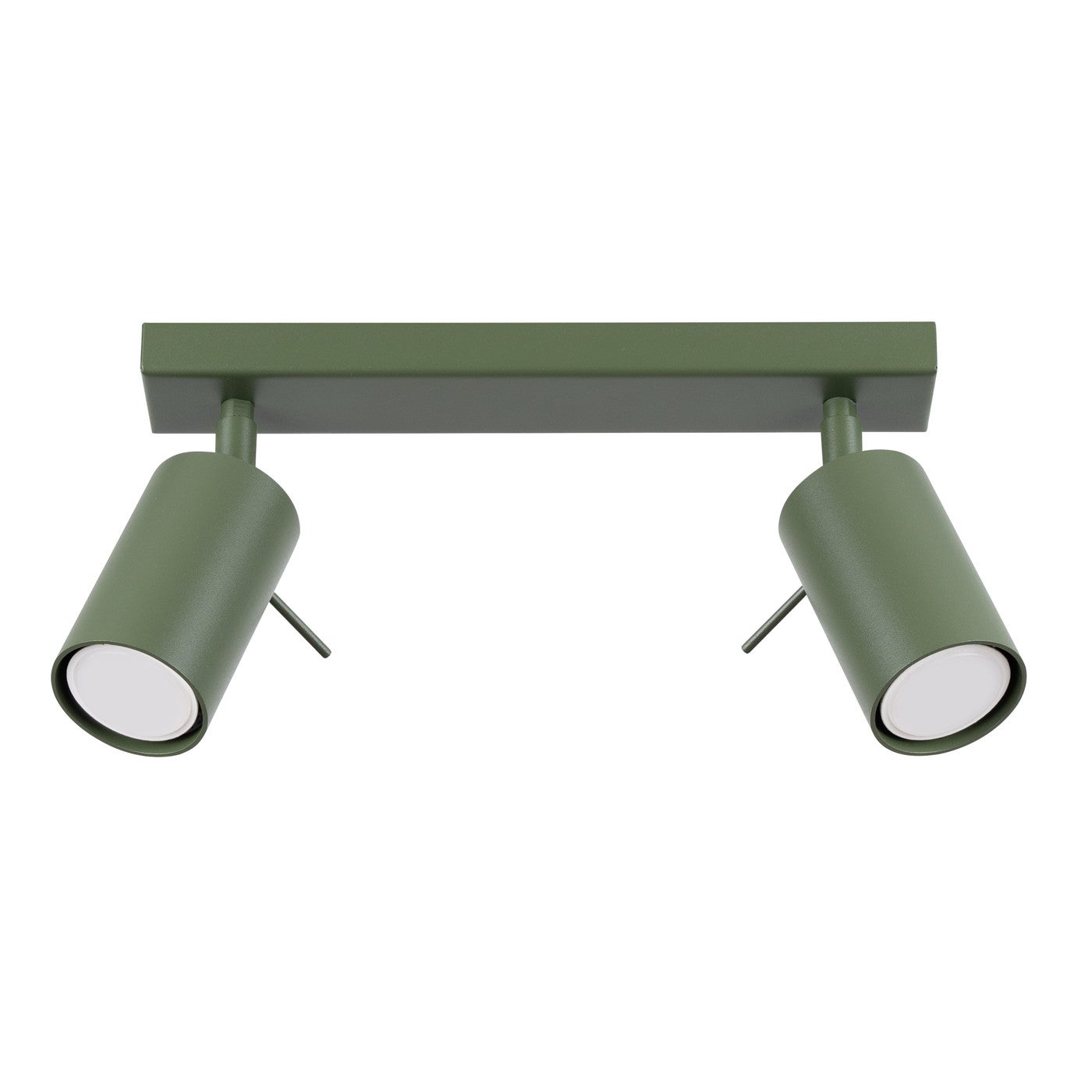 Reflektor sufitowy spot natynkowy Ring listwa zielony oliwkowy 2xGU10x10W wym: 17 x 30 x 6 cm metal Sollux Lighting