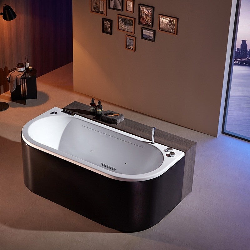 Baignoire balneo NEO BLACK 1 place ARCHIPEL® 180x86 - 4