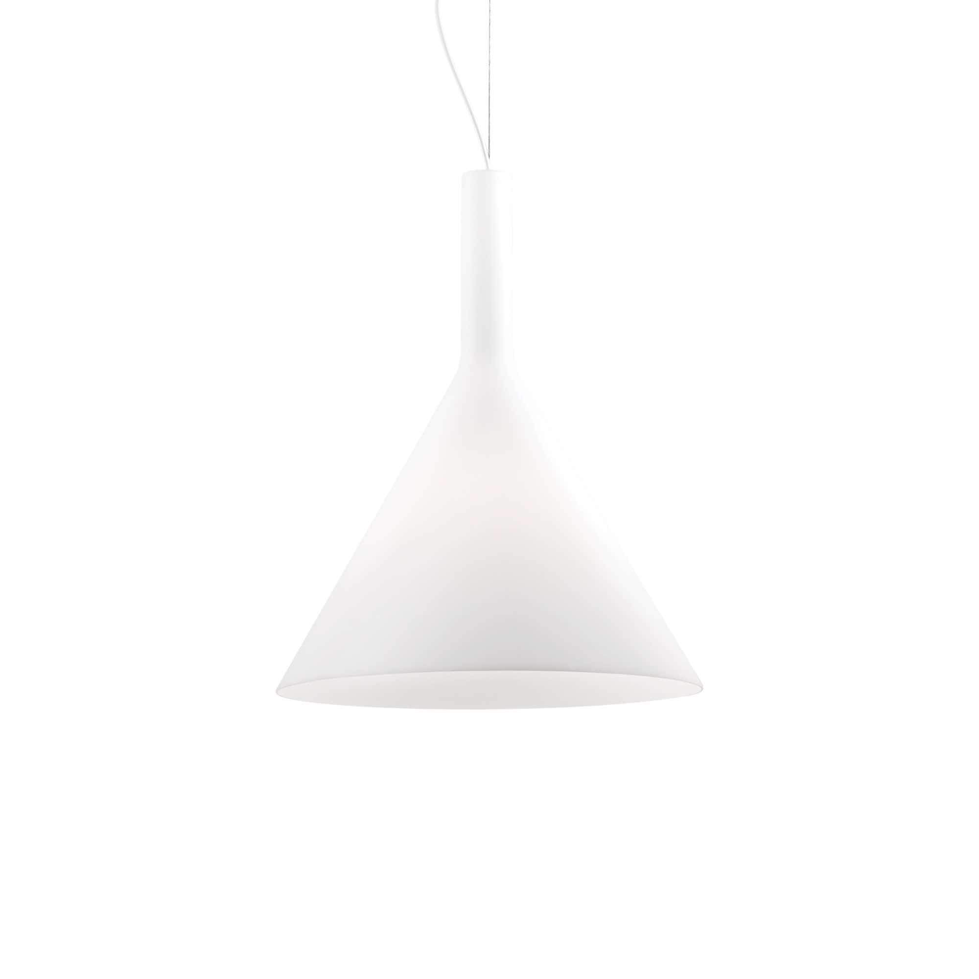 Ideal Lux  Suspension Blanche Cocktail 1 Ampoule Diamètre 20 Cm , Leroy Merlin