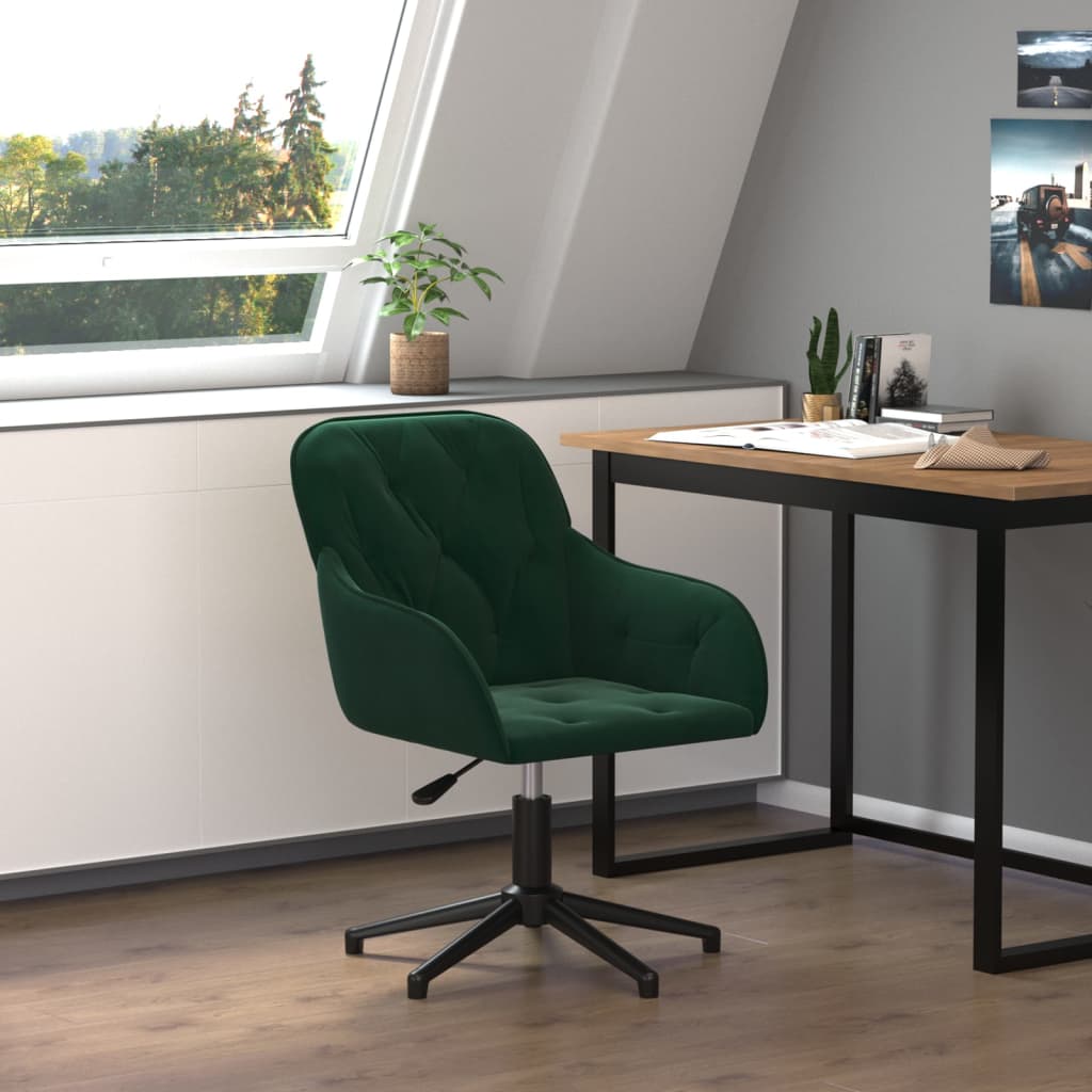 Sedia Da Ufficio, Girevole A 360°, Poltrona Morbida, Regolabile In Altezza Design Tessuto Velluto 85425912