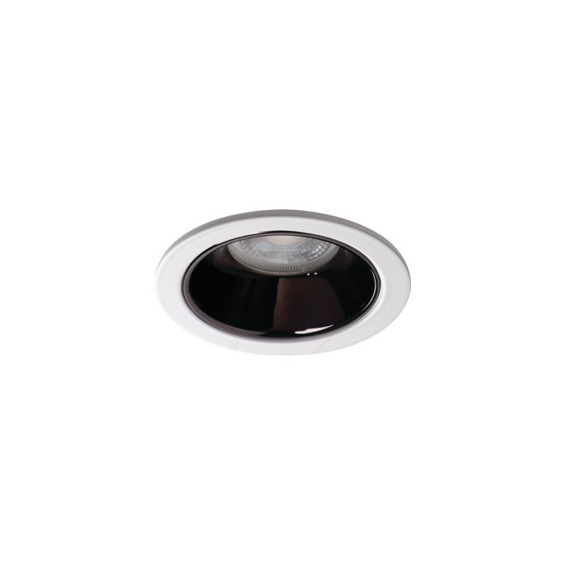 Foco Empotrable LED Ajustable Marco De Montaje Giratorio Para Focos GU10/ MR16 – Negro, Empotrable En Techo, Ideal Para LED Marco Techo GU10 MR16 Giratorio Negro