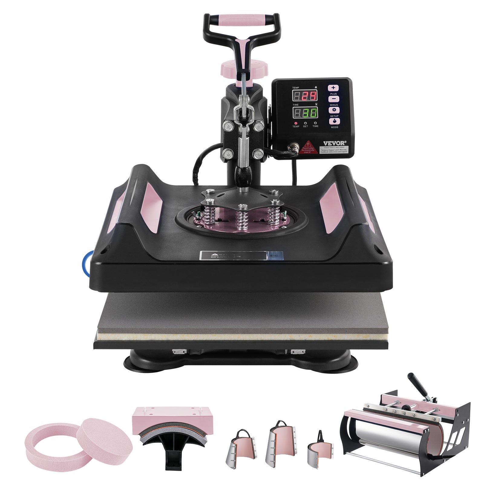 Machine De Sublimation Presse à Chaud VEVOR 8-en-1,Plaque Chauffante 38x38 cm,Machine de ...