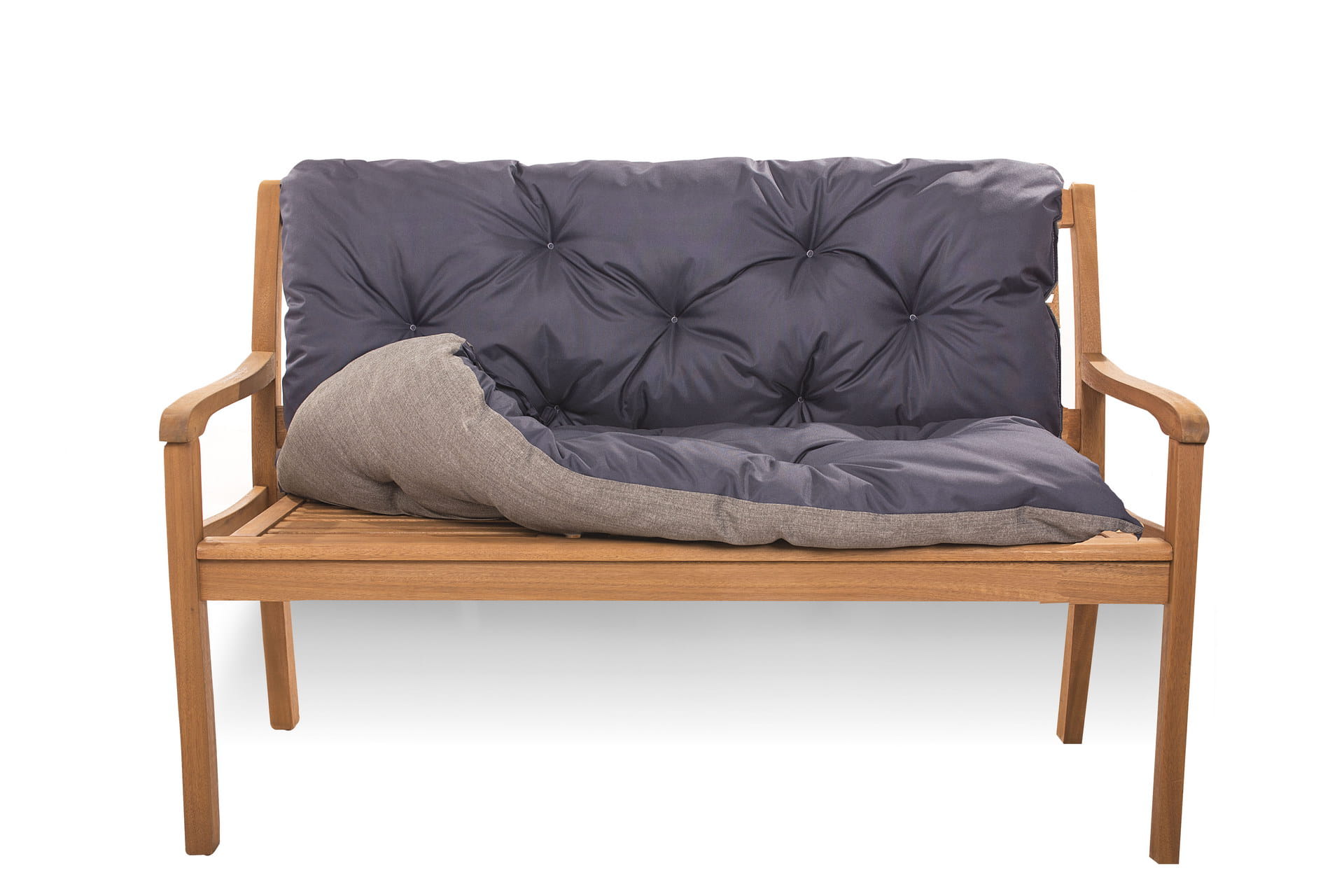 Coussin pour banc de jardin 120x50x40cm, coussin de banc de jardin Bleu, coussin de jardin, coussin de banc extérieur, coussin de balançoire - 5