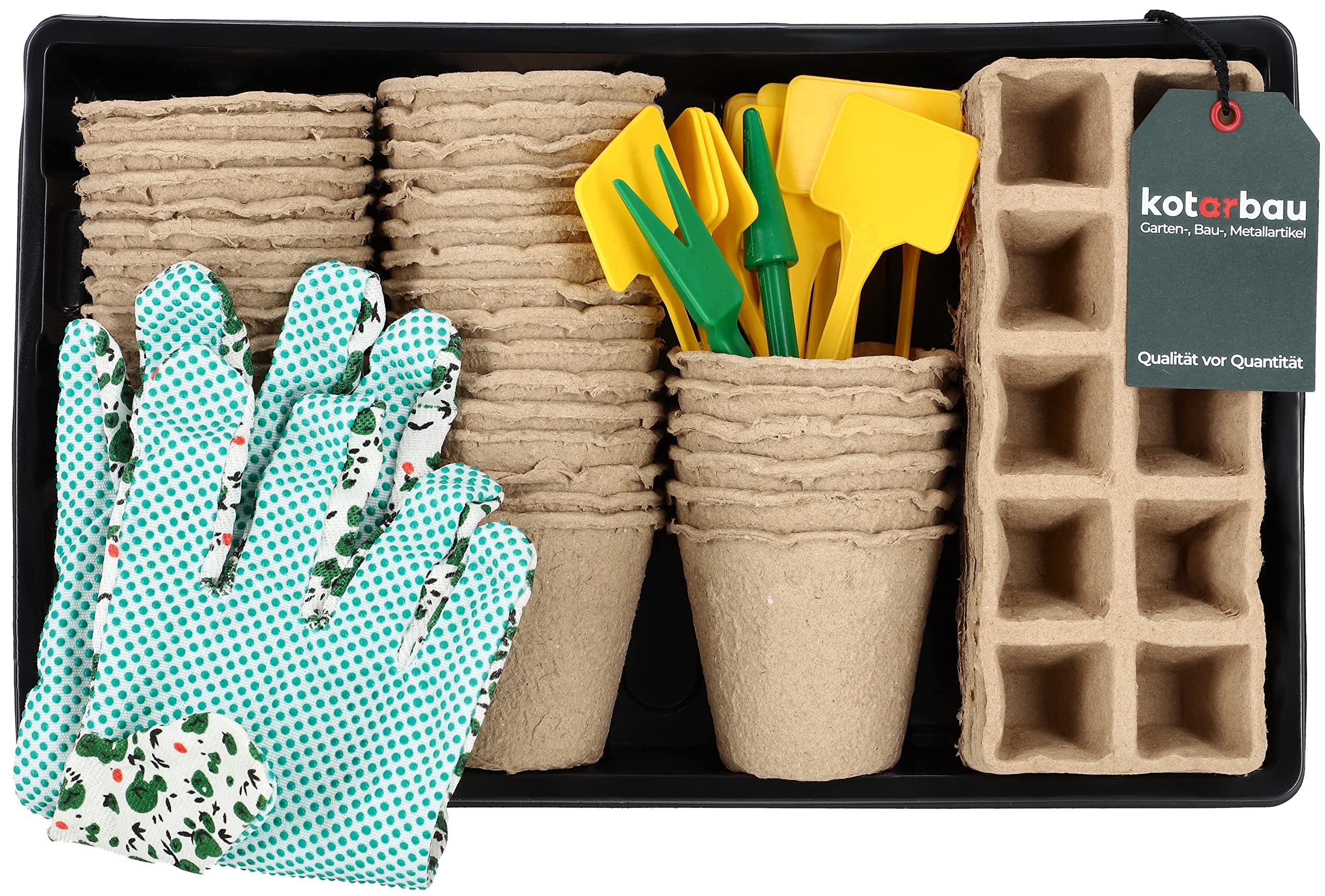 Zestaw doniczki torfowe na rozsady sadzonki roślin - KOTARBAU