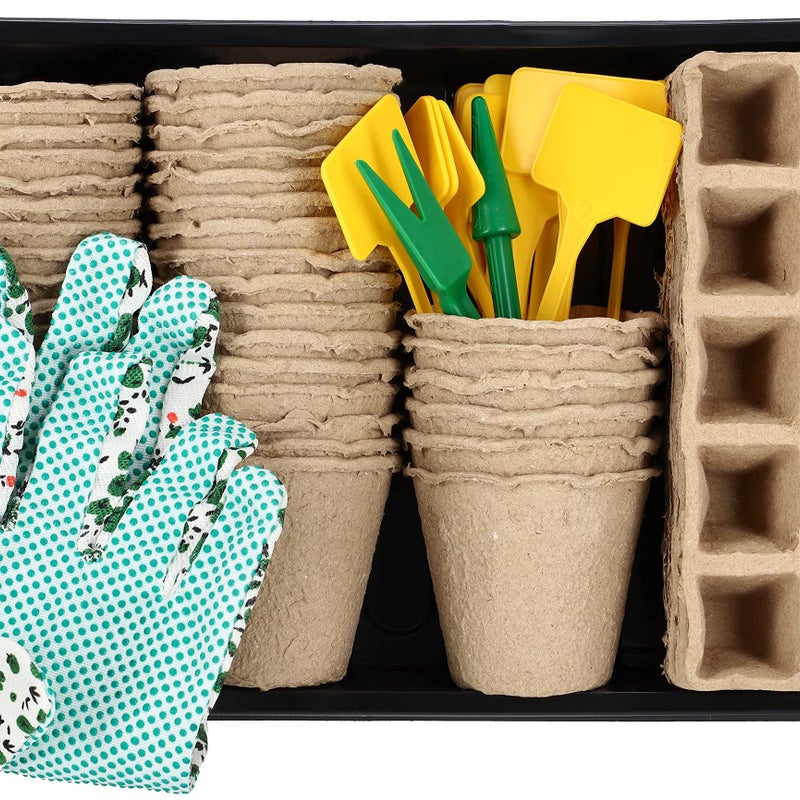 Zestaw doniczki torfowe na rozsady sadzonki roślin - KOTARBAU