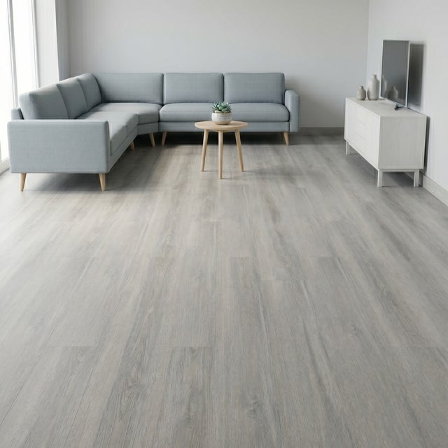 Suelo vinílico SPC clic Extrem 5 mm efecto madera Gris Perla ISOVEX (2,21 m²)
