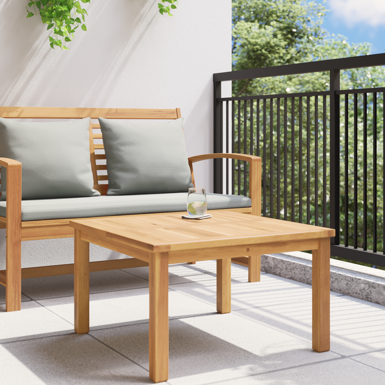 Table basse Marron 60 x 60 x 36 cm Bois de teck massif vidaXL - 4