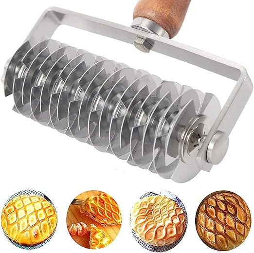Tagliapasta A Rullo In Acciaio Inox, Tagliapasta Per Tagliatelle Con Ruota Tagliente A 9 Lame, Utensile Da Cucina Multifunzione Per Pasta, Prezzemolo E Verdure, Con Foro Per Appendere - 2