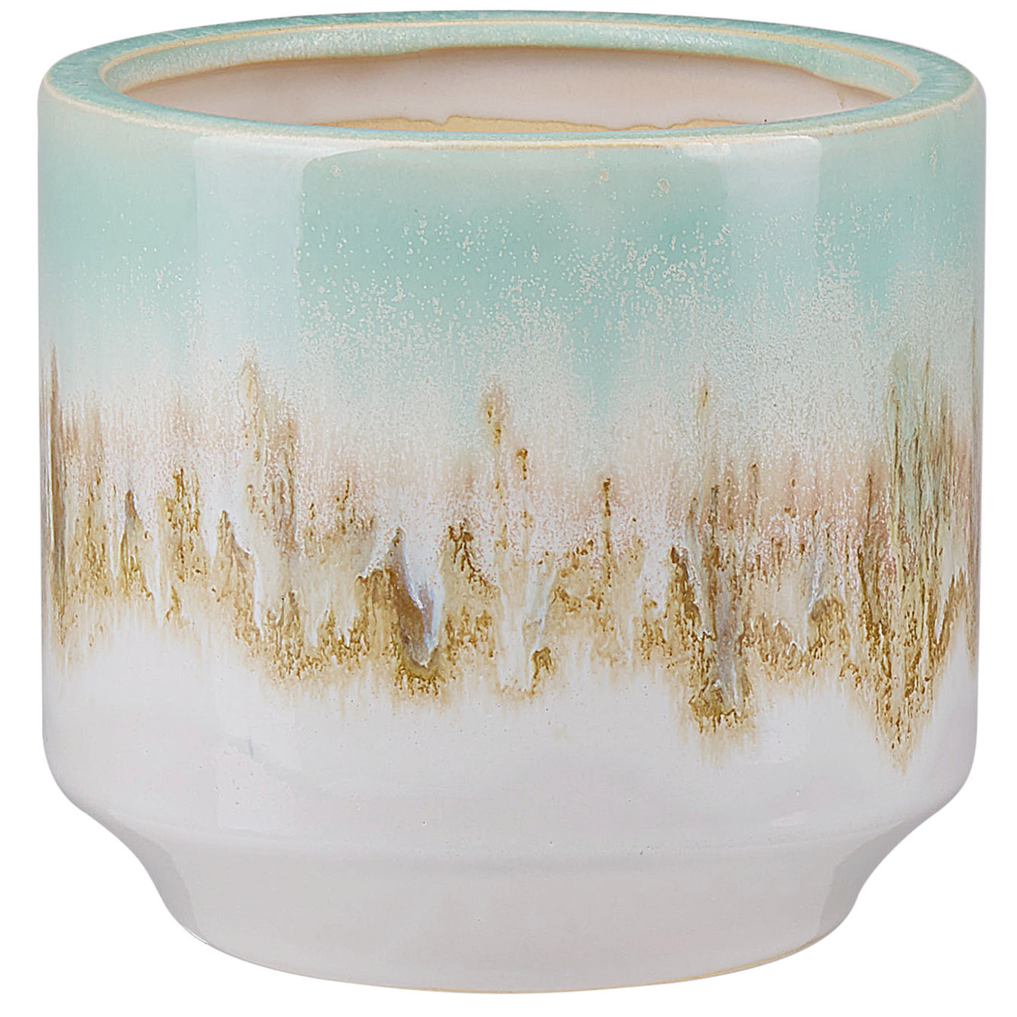 Vază pentru flori CYME Piatră ceramică 15 cm Verde mentă