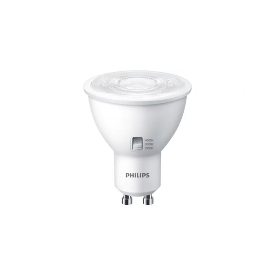 Bombilla CorePro LEDspot 4.8-50W GU10 3CCT 36D DIM Philips | Leroy Merlin