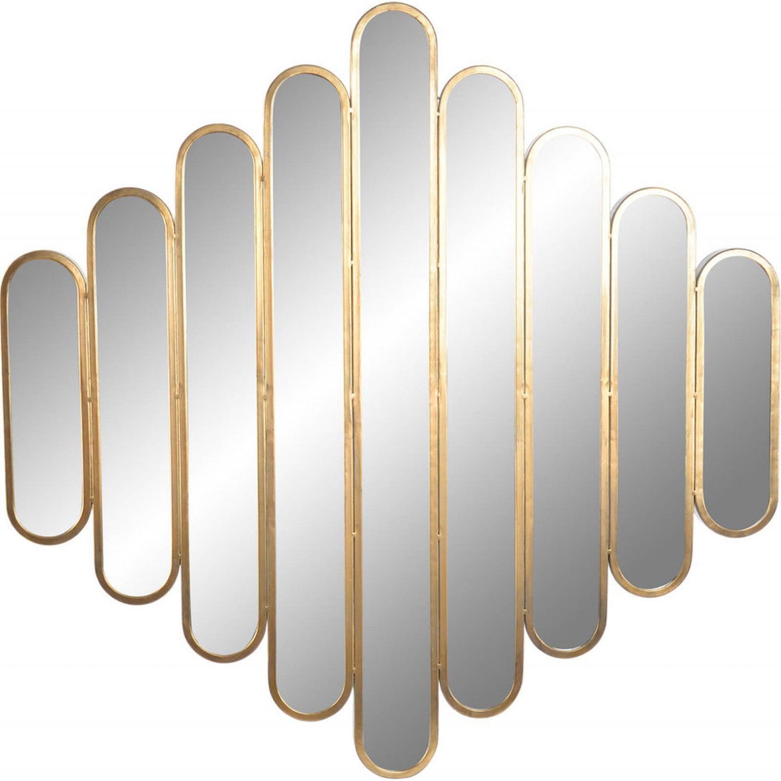 Miroir Rond Géant Cadre Doré Moderne - Diamètre 80 Cm - Décoration Murale Pour Toute La Maison