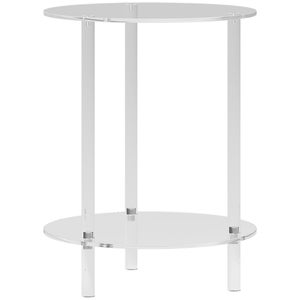 Tavolino Da Esterno Pieghevole Phivilla - Vetro Temperato 46x46cm, Perfetto Per Balcone E Giardino - Foto 10