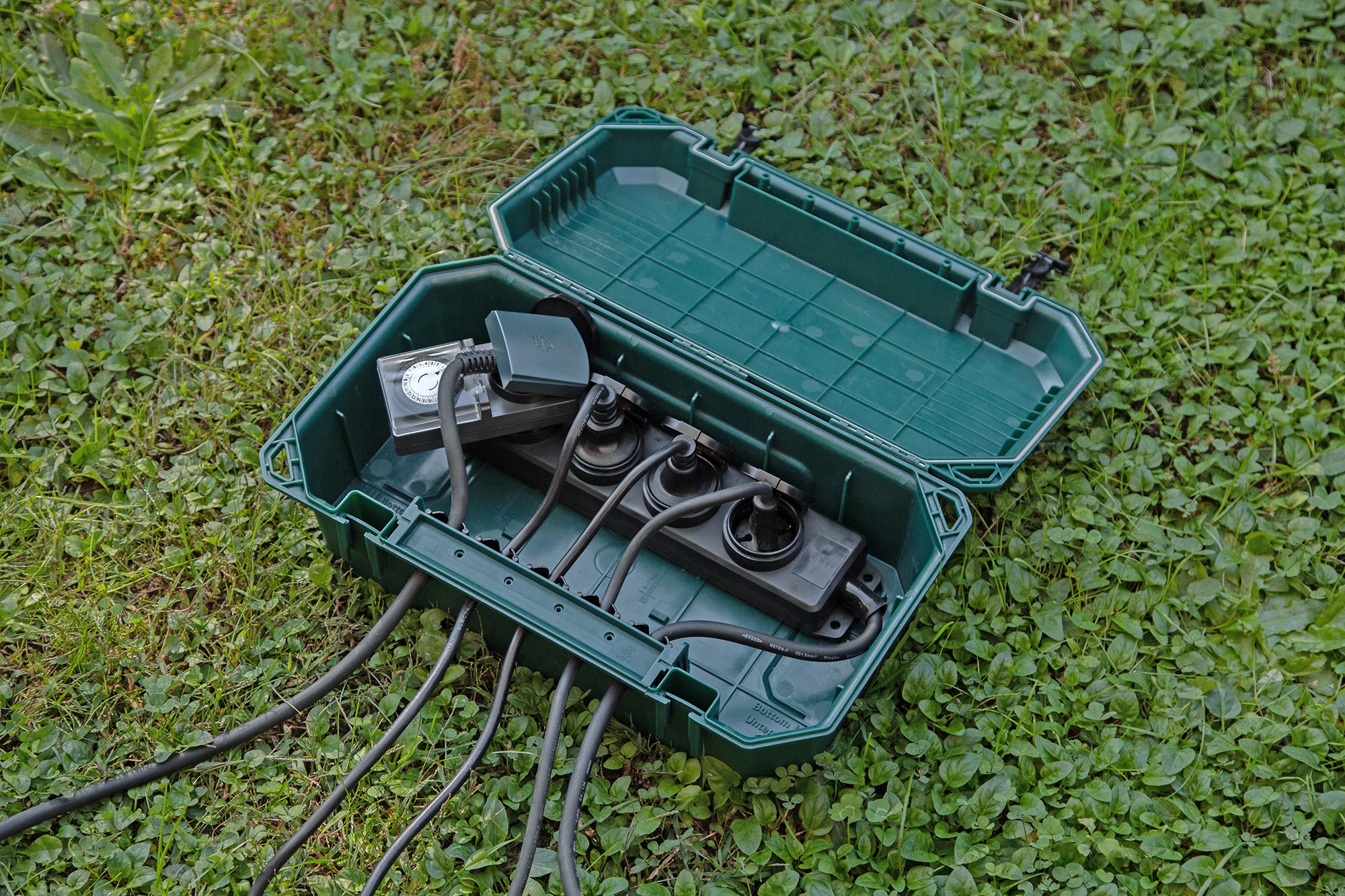 Electraline 300180 Boîte de Protection étanche de branchements électriques extérieure,IP54, 5 Sorties de câbles ,134 x 384 x 253 mm - 3