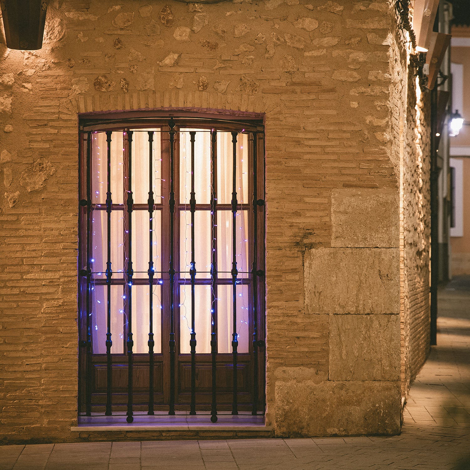 Rideau de Guirlande LED Extérieur avec Piles 1m Centauro Multicolore | Idéal pour Noël - 3