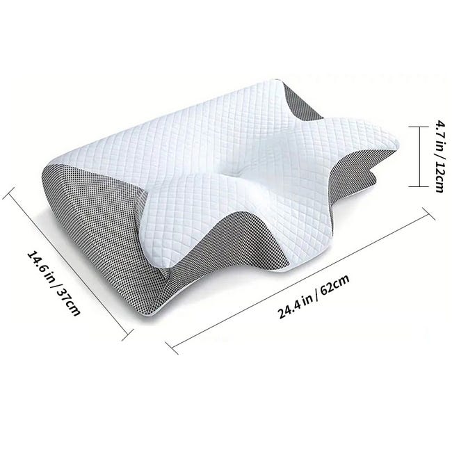 OALYGEI Nuviya Papillon 3.0 Oreiller,Nuviya Oreiller Anti Ronflement Ergonomique Cervical MéMoire De Forme OrthopéDique,Coussin De Sommeil CôTé (Noir OALYGEI Nuviya Papillon 3.0 Oreiller,Nuviya Oreiller Anti Ronflement Ergonomique Cervical MéMoire De Forme OrthopéDique,Coussin De Sommeil CôTé (Noir