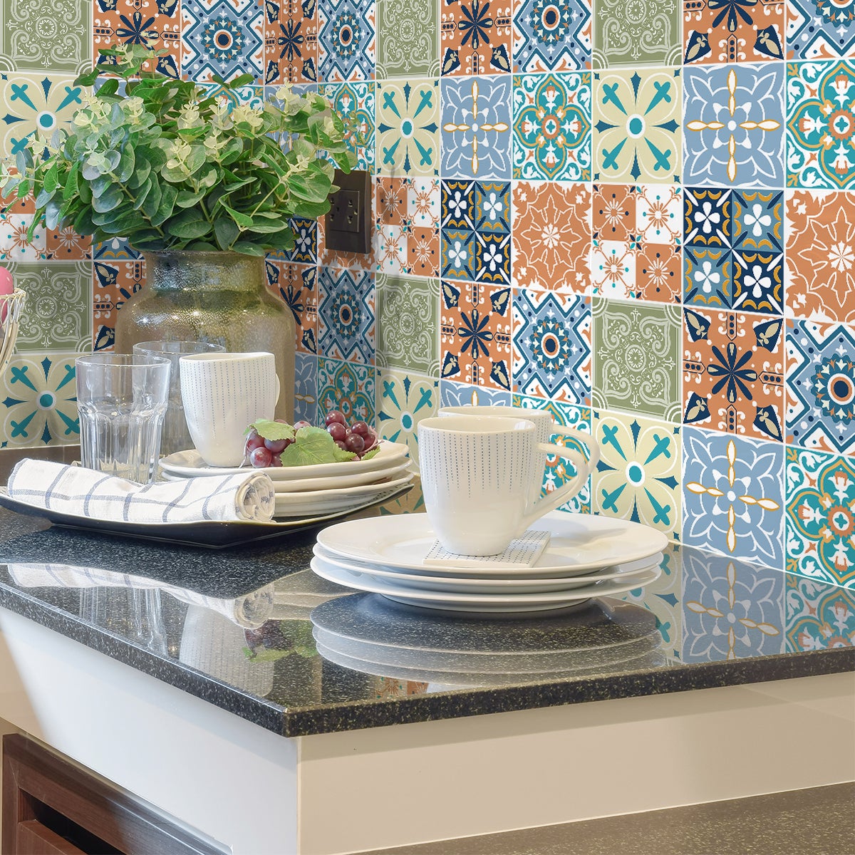 9 adesivi piastrelle zorina - Sticker adesivo - adesivi murali - 9stickers10x10cm - 6