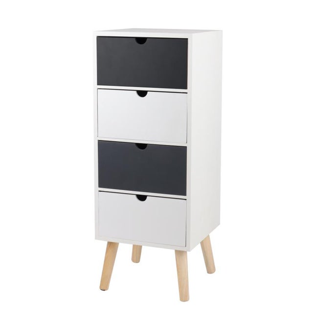 Comodino Stretto Salvaspazio 22x62cm Con Cassetto - Tavolino Moderno Senza Gambe, Portata 45kg, Orientabile