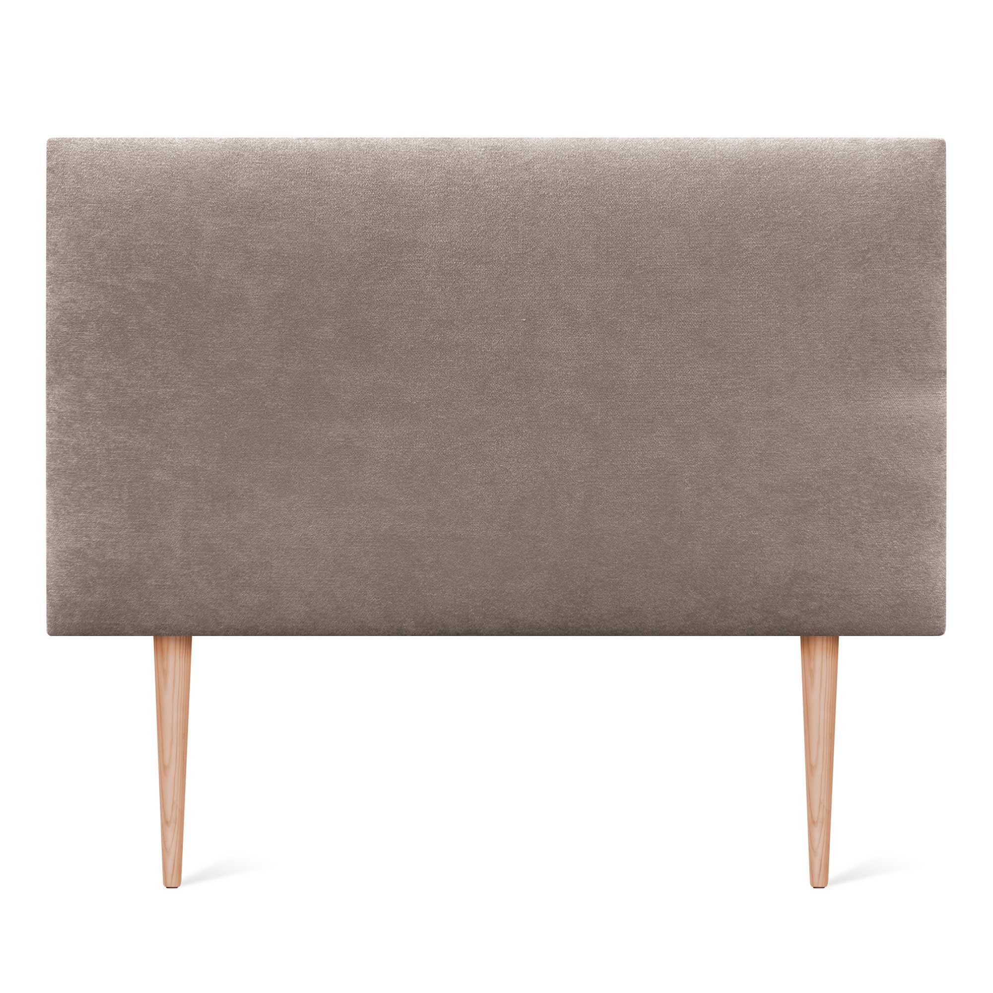 DHOME Cabecero de Tela AQUALINE Liso y con Patas cabeceros Cabezal tapizado Cama Lujo (Tela Tierra, 90cm (Camas 70/80/90)) - 3