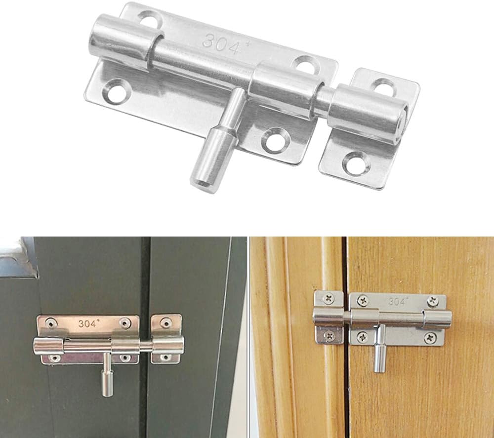 5 Verrous à Ressort En Acier Inox 304 – 2.2 Pouces – Tirage Droitier – Uxcell