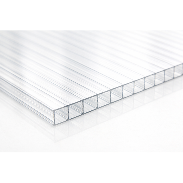 Lastra Policarbonato Alveolare Trasparente 4mm - 105x200 cm