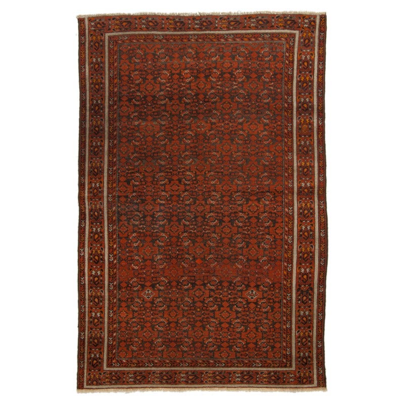 Alfombra oriental hecha a mano original, medida: 193x130 cm con certificado de autenticidad