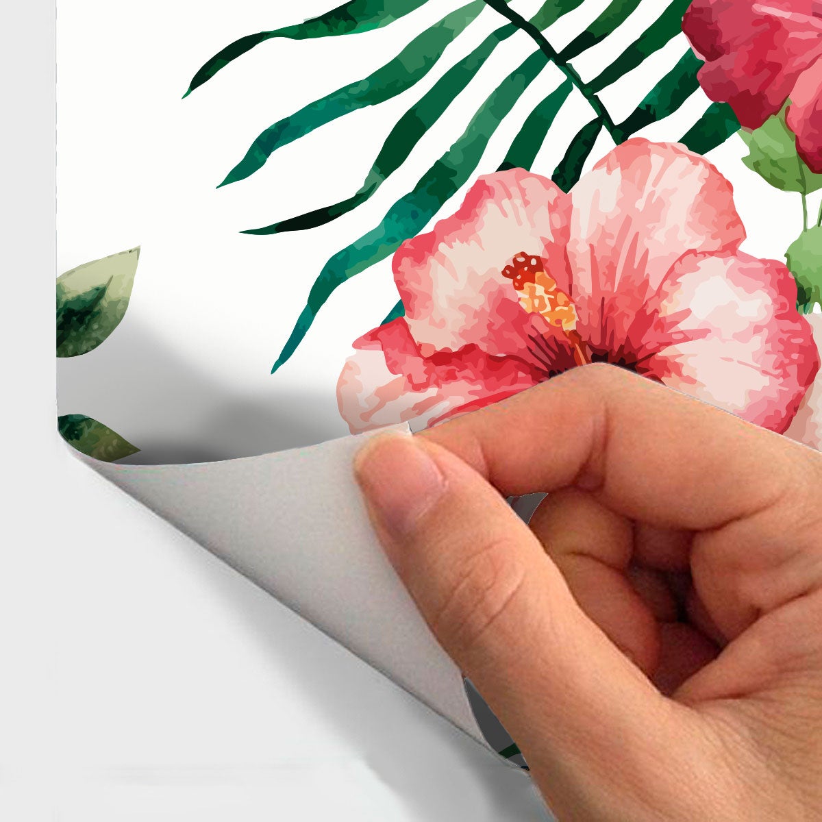 Adesivo arazzo tropicale Osorno - Sticker adesivo - adesivi murali - 30x30cm - 4