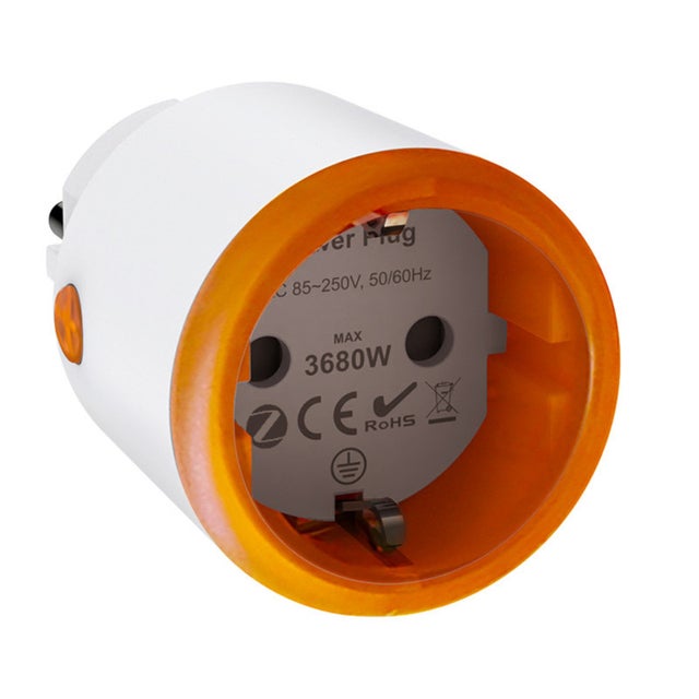 Prise connectée Tuya ZigBee 3.0 16 A avec compteur, commande vocale et télécommande sans fil (norme européenne),multiprise