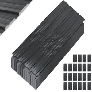 Paneles De Techo De Acero Galvanizado - 12 Unidades, 100x45 Cm, Color Gris, Para Cobertizos, Garajes Y Más