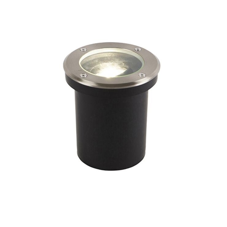 Qazqa nowoczesny reflektor gruntowy wewnętrzny/zewnętrzny do ogród inteligentny - Delux - stal, żarówkami LED 4.8w, gu10