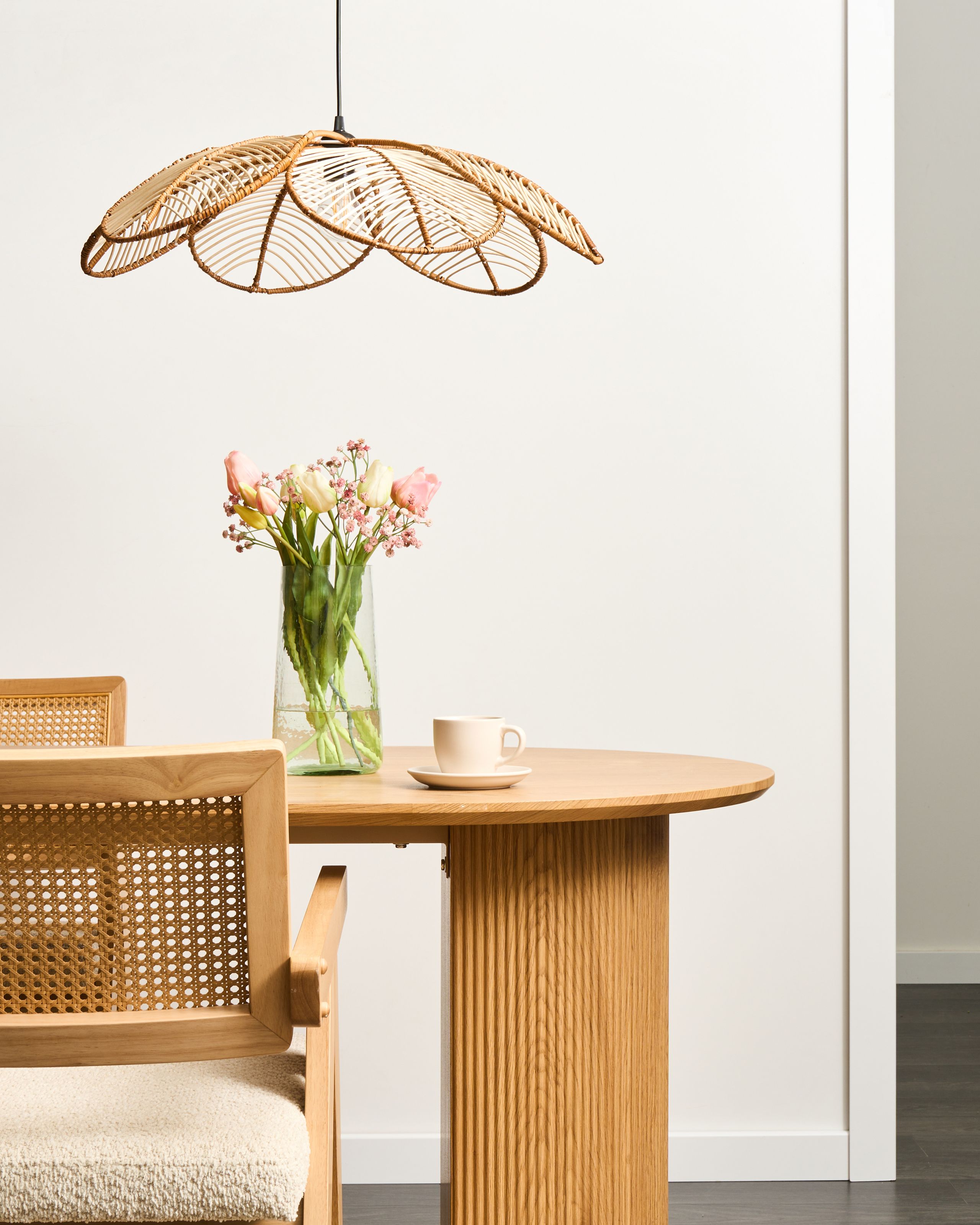 Lampe suspension NIGUA Rotin Naturel - 4