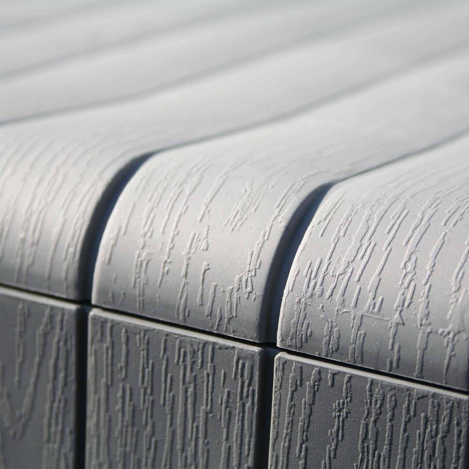 Coffre de Rangement en Résine Gardiun Top 117x45,5x57,50 cm 270L Montage par clic avec Système de Verrouillage Gris - 6