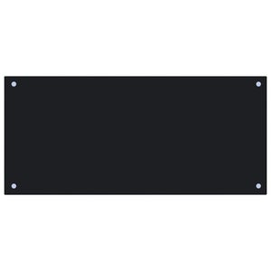 Toshilian Crédence De Cuisine, Plaque Anti-Projections Cuisine Protection Projection Cuisson Dosseret De Cuisine Noir 80x40 Cm Verre Trempé