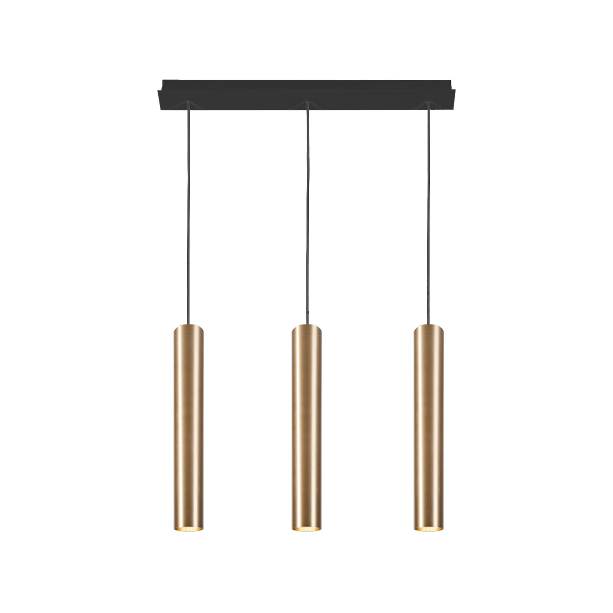 Lampa wisząca Eye mosiądz-czarna 3xGU10x10W wym: 130 x 6,5 x 62 cm mosiądz Nowodvorski Lighting