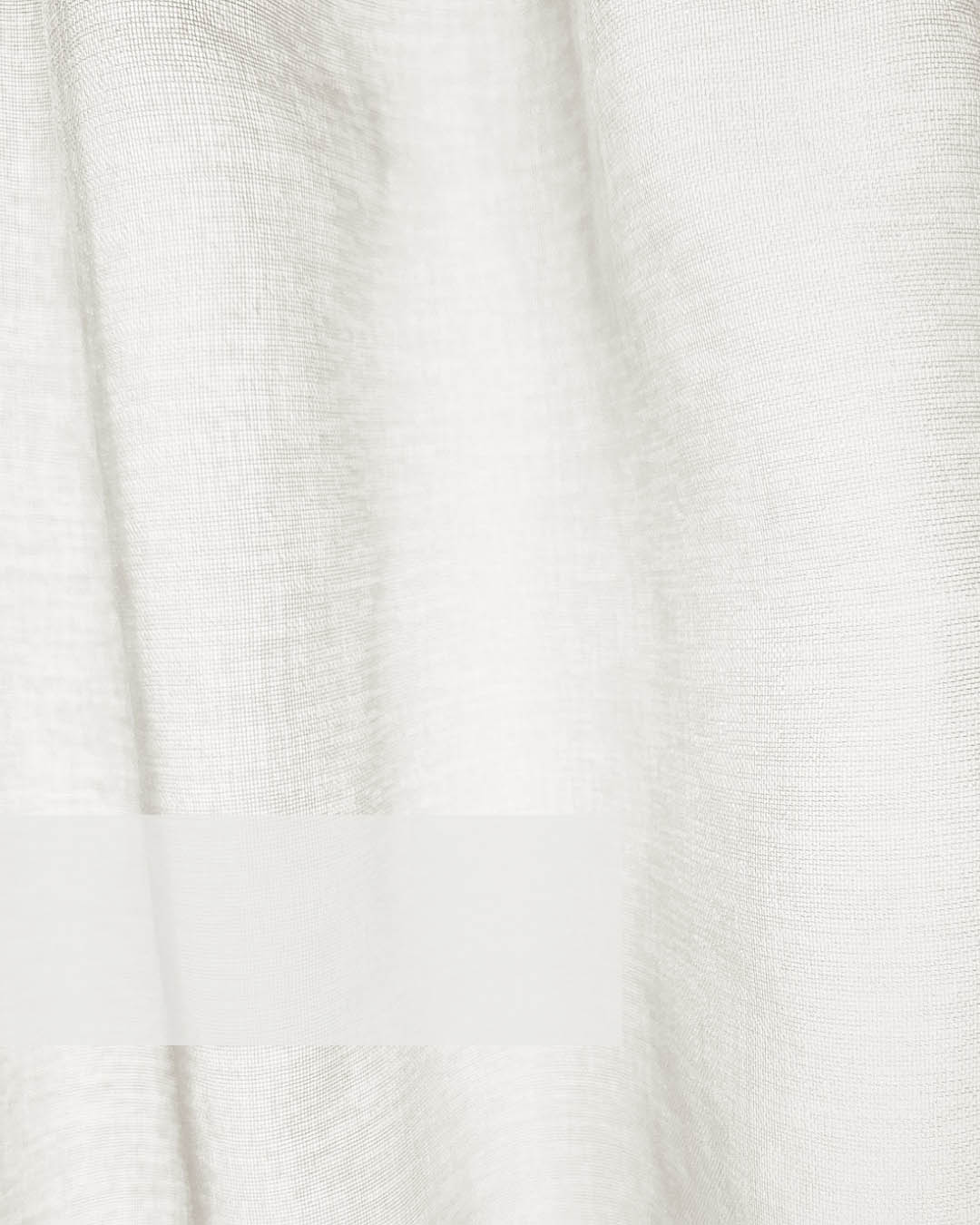 Rideau voilage transparent à galon fronceur - 140x270cm - Blanc - HOOMstyle - 3