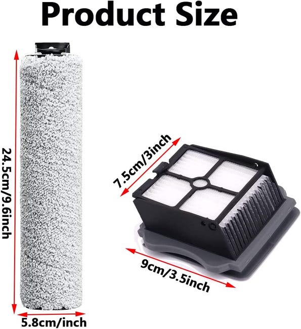 Per TINECO Floor One S3 / iFloor 3 Spazzola a rullo Hepa Filte Accessori Cordless Wet Dry Floor Washer Aspirapolvere portatile pezzo di ricambio 6 Per TINECO Floor One S3 / iFloor 3 Spazzola a rullo Hepa Filte Accessori Cordless Wet Dry Floor Washer Aspirapolvere portatile pezzo di ricambio 6