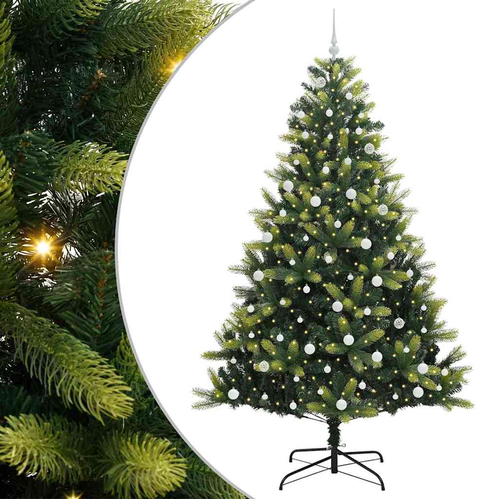 Sztuczna Choinka Złożona Świąteczna 300 LED Zielony 240 cm