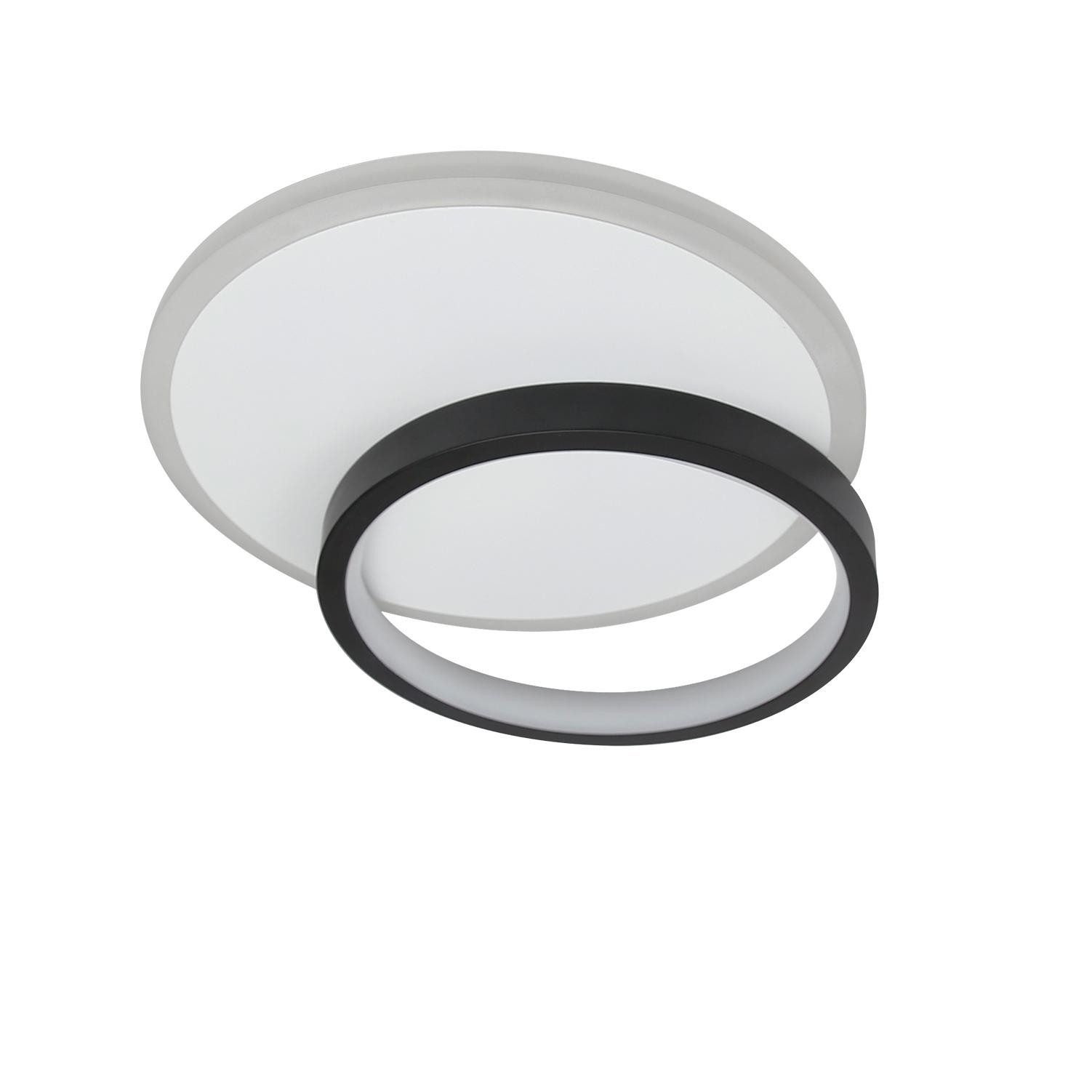 ZMH Nowoczesna lampa sufitowa LED w kolorze czarno-białym, akrylowa lampa do salonu - 4