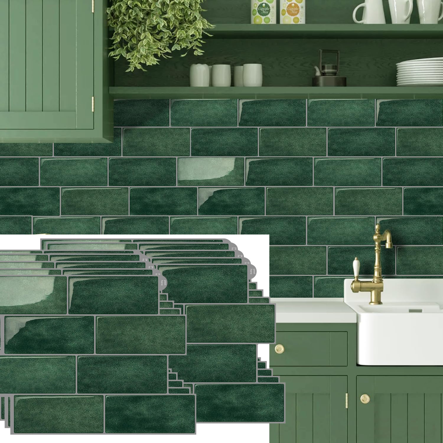 PATIKIL Bacheca In Feltro Autoadesiva 6 Pezzi – Quadrata 30x30 Cm, Verde, Con Puntine, Per Foto, Promemoria, Ufficio E Casa - 2