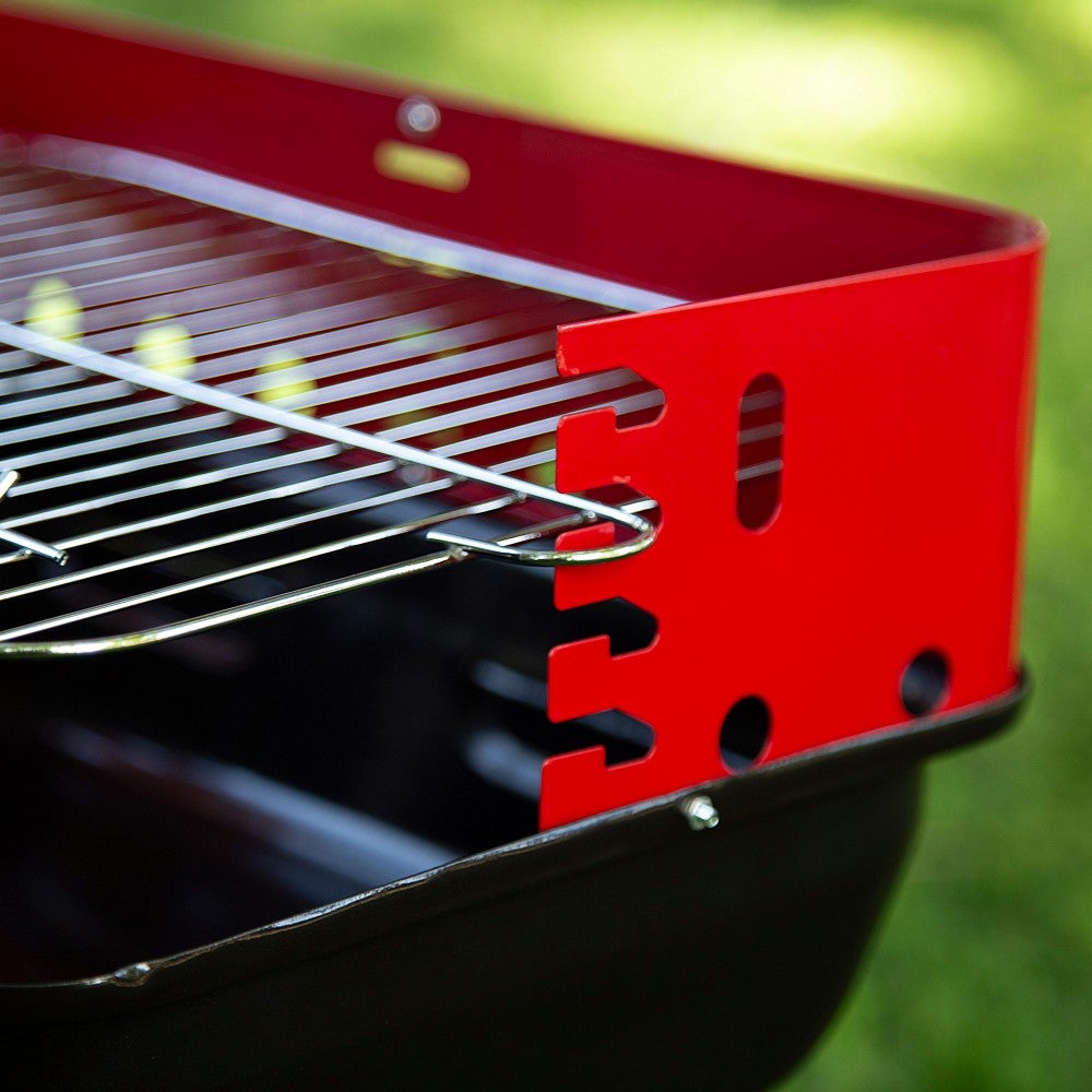 Aktive Barbacoa portátil carbón pequeña regulable en altura c/cortavientos - 3