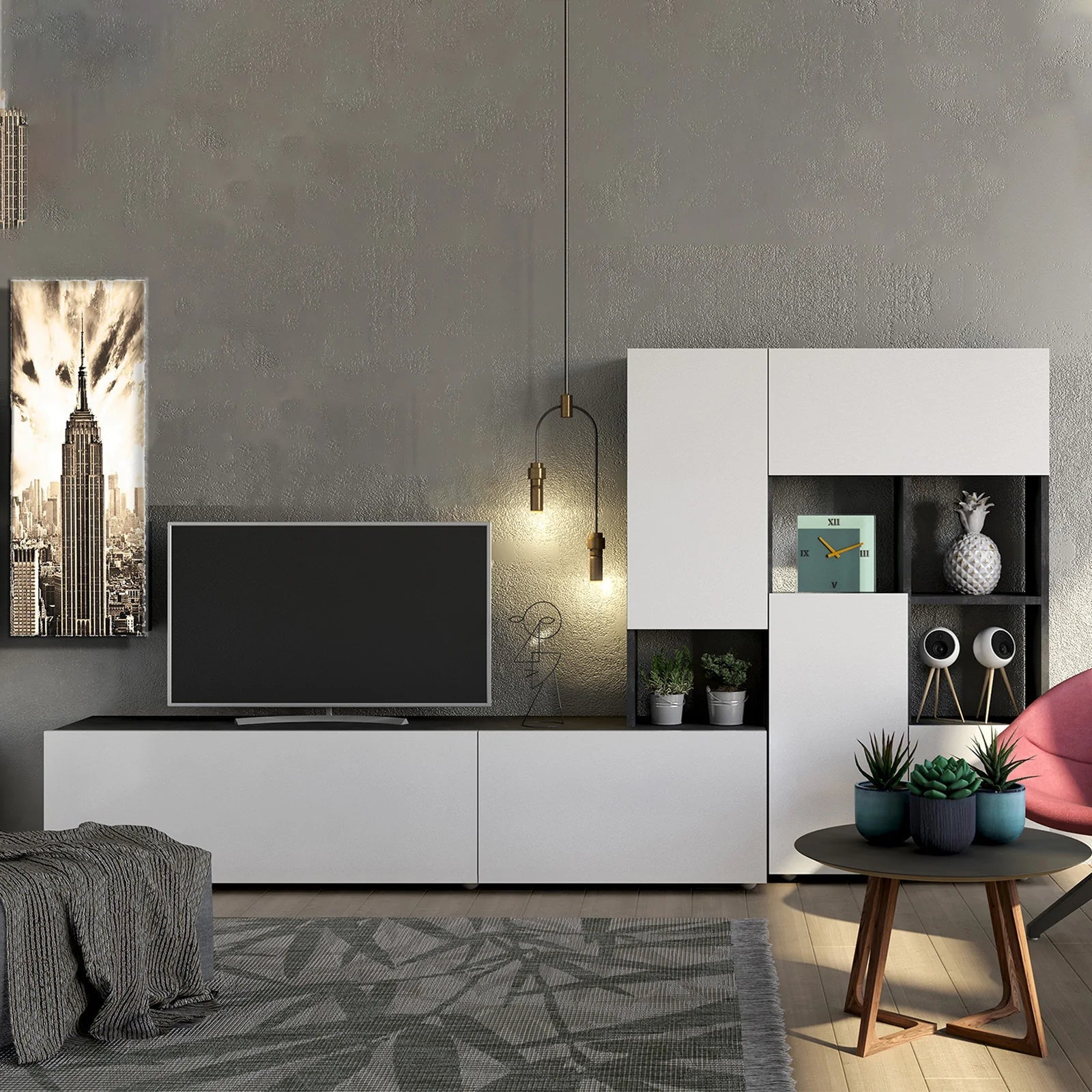 Riteav Piastra A Muro CAT6 HDMI Schermata Con Inserto Bianco - Keystone Femmina-femmina, Connessione Senza Utensili, Viti Incluse