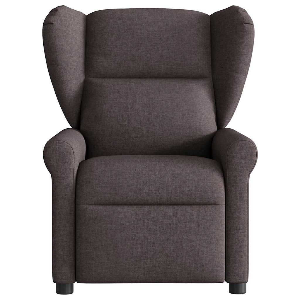 Fauteuil de massage | Fauteuil de relaxation | Chaise de relaxation inclinable Marron foncé Tissu CFW594863 - 3