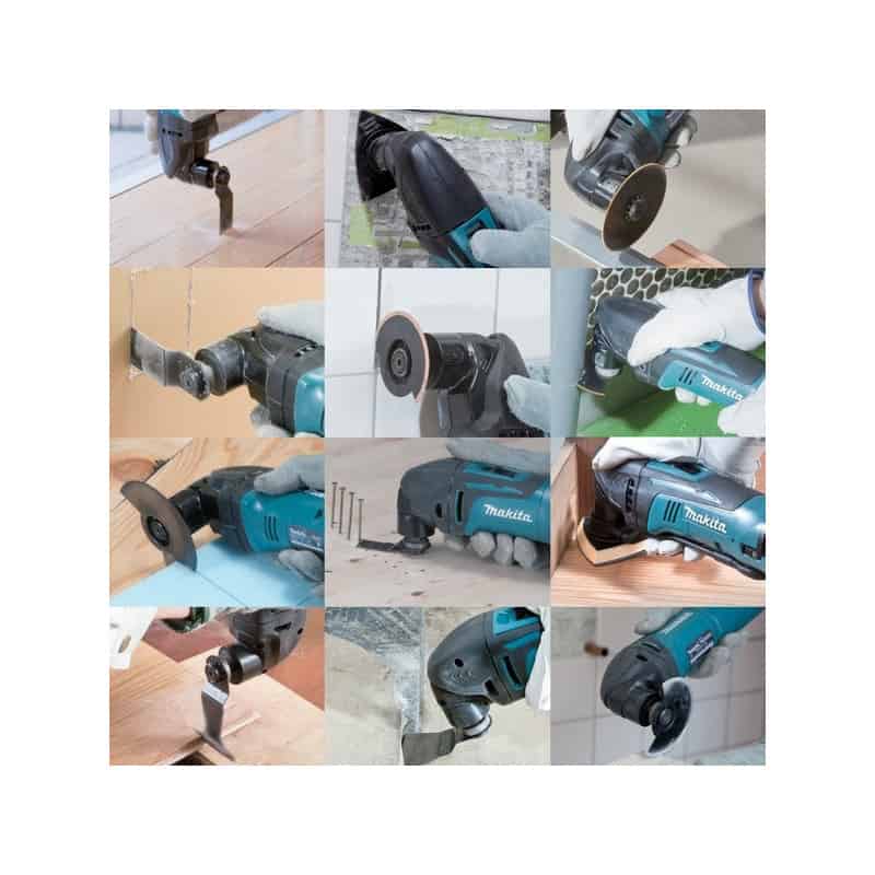 Découpeur-ponceur multifonctions 320 W avec kit d'accessoires dans coffret Makpac - MAKITA TM3010CX3J - 5