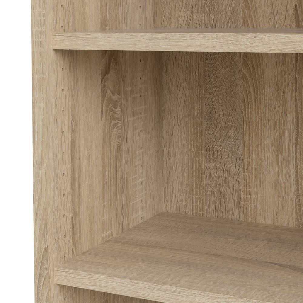 Libreria Almena Dmora - Scaffale PortaLibri 125x28x180cm, Oro | Per Ufficio, Casa, Moderno E Salvaspazio - Foto 6