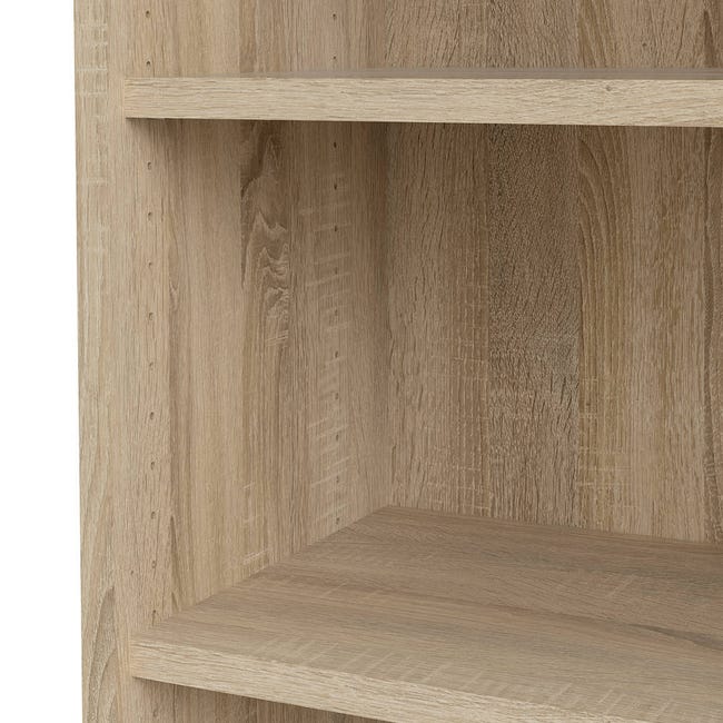 Libreria Almena Dmora - Scaffale PortaLibri 125x28x180cm, Oro | Per Ufficio, Casa, Moderno E Salvaspazio - Foto 6