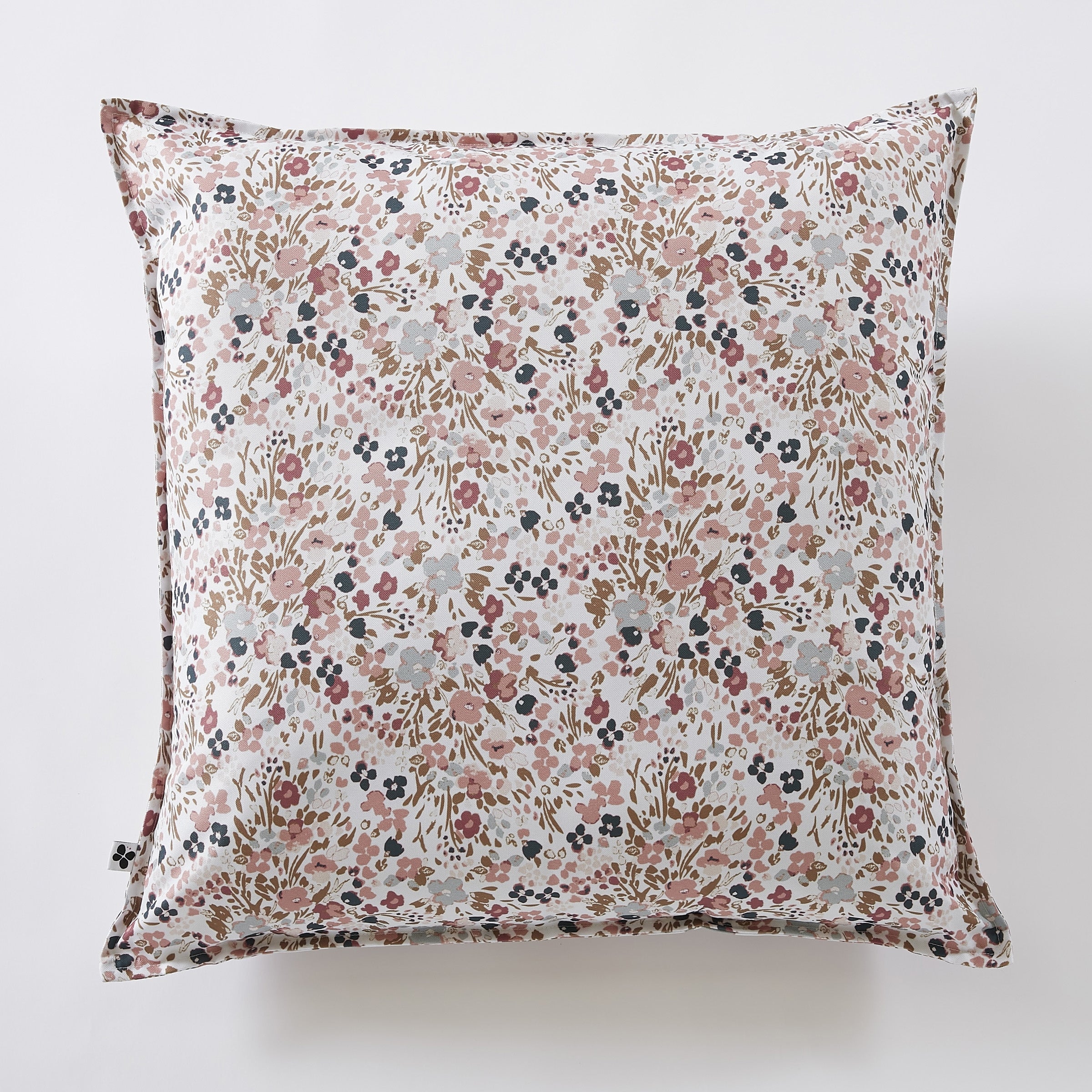 Housse De Coussin Faite Main – 60x60 Cm – Gris – Velours Et Coton