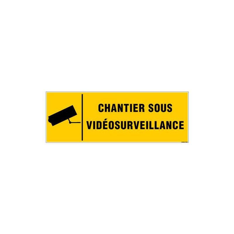 Cartello Proprietà Privata Con Video Sorveglianza - 300x420 Mm In PVC 1,5 Mm - Fabbricazione Francese