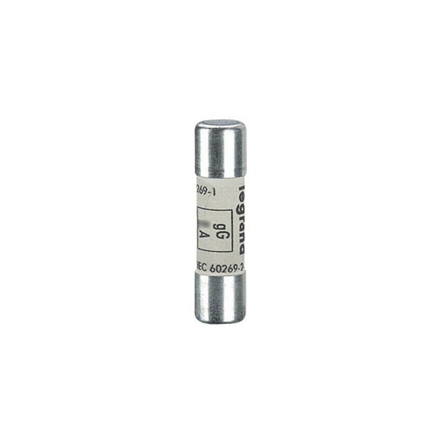 Cartouche industrielle cylindrique - Type gG - 10x38 - 4A - 500V - Sans voyant
