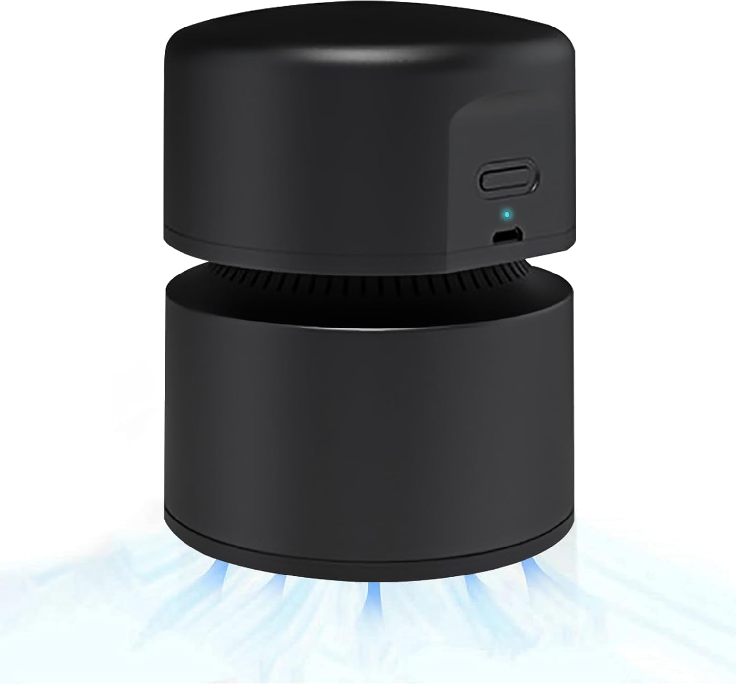 Odkurzacz ręczny, odkurzacz stacjonarny, ładowany przez USB, 360° bezprzewodowy odkurzacz ręczny, czarny